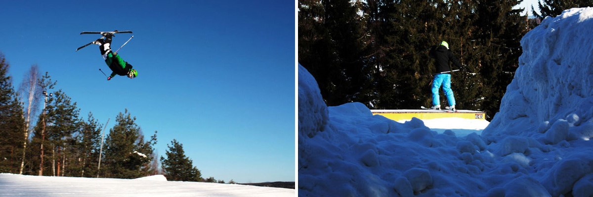 Hackspetten Funpark på Valfjället Skicenter